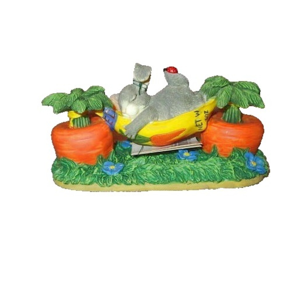 NIB Fitz & Floyd Charming Tails Mid-Day Snooze Whimsical Mouse Figurine 89/617